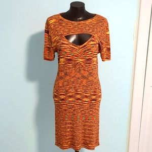 Anthropologie Knit Keyhole Dress